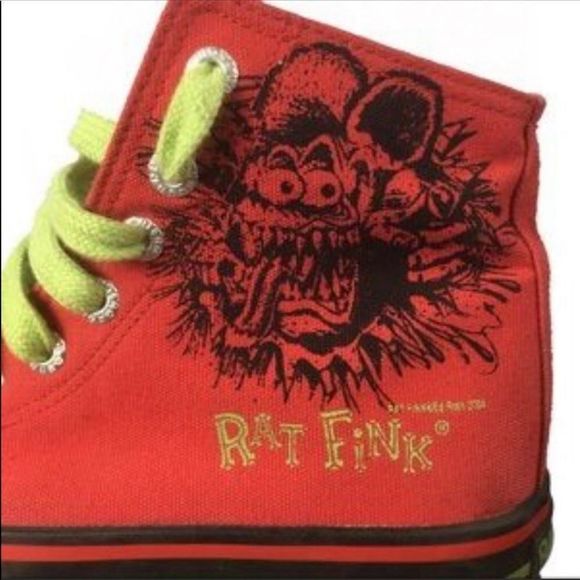 Underground ENGLAND | Vintage “Rat Fink” Canvas Shoes | 5 | RARE!!! - Picture 4 of 7